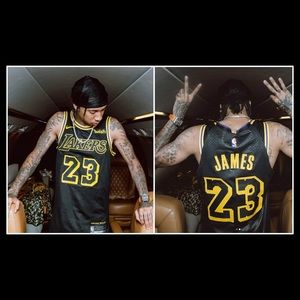 Lebron Lakers Jersey black
